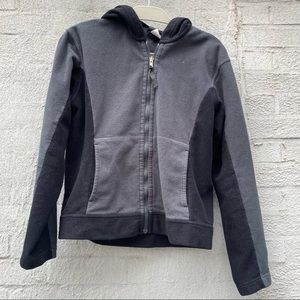 Patagonia Grey and Black Fleece Jacket, Medium